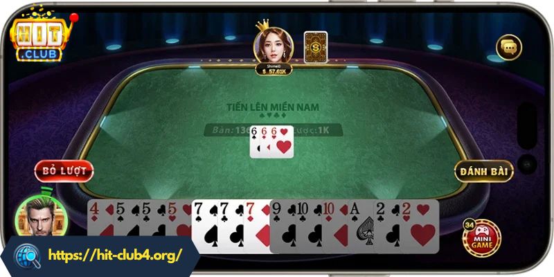 Chơi Tiến Lên Miền Nam tại Hitclub được nhiều người yêu thích