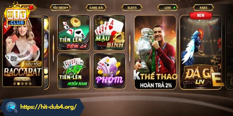 Giới thiệu tổng quan về kho game bài tại Hitclub 